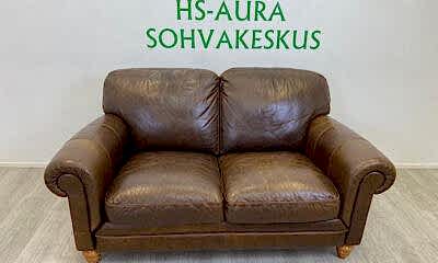 NATUZZI 2 Hengen NahkaSohva