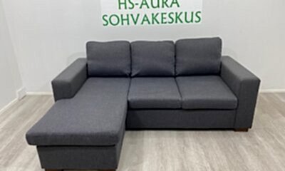 Tummanharmaa Divaanisohva